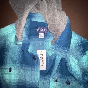 Always flannel with hood brand new